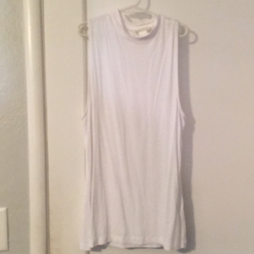 White Collared tank top